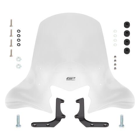 GP Kompozit TVS Jupiter 110/125 2023-2024 Uyumlu Ön Cam Şeffaf