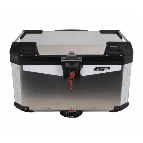GP Kompozit Universal 45 lt Alüminyum Motosiklet Çantası Gri