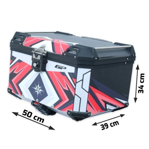 GP Kompozit DSN10 Universal 45 lt Desenli Alüminyum Motosiklet Çantası