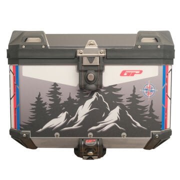 GP Kompozit DSN06 Universal 57 lt Desenli Alüminyum Motosiklet Çantası