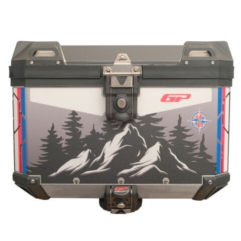 GP Kompozit DSN06 Universal 57 lt Desenli Alüminyum Motosiklet Çantası