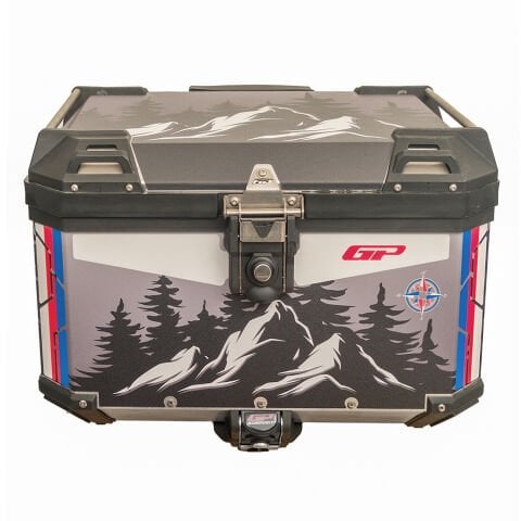 GP Kompozit DSN06 Universal 57 lt Desenli Alüminyum Motosiklet Çantası