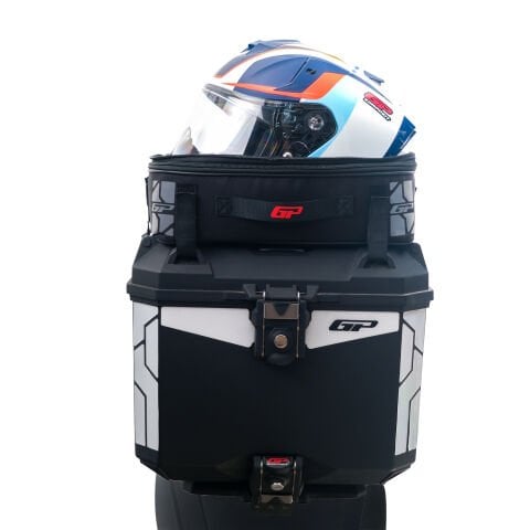 GP Kompozit Universal 33 lt Plastik ve Kumaş Motosiklet Çanta Seti Siyah