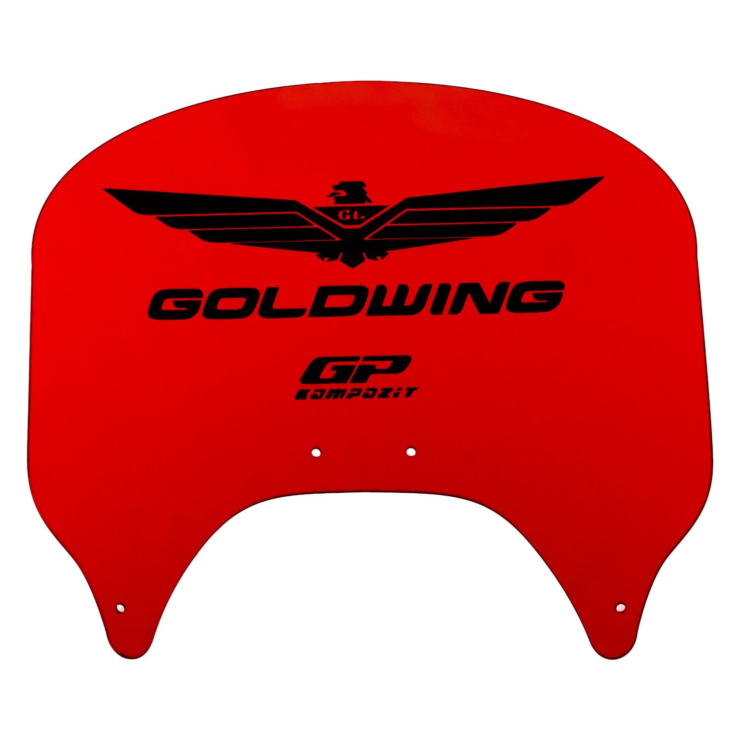 GP Kompozit Honda Gold Wing 2004-2017 Uyumlu Arka Cam Kırmızı