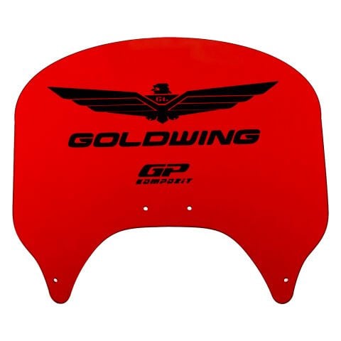 GP Kompozit Honda Gold Wing 2004-2017 Uyumlu Arka Cam Kırmızı