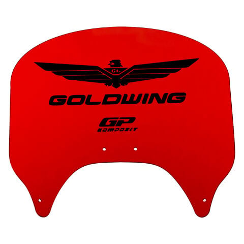 GP Kompozit Honda Gold Wing 2004-2017 Uyumlu Arka Cam Kırmızı