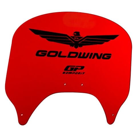 GP Kompozit Honda Gold Wing 2004-2017 Uyumlu Arka Cam Kırmızı