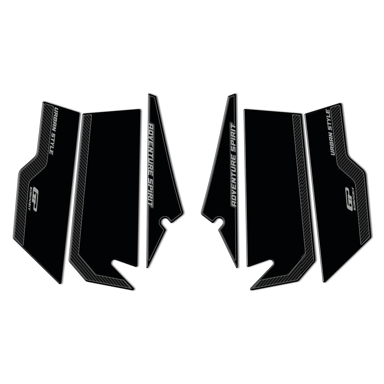 GP Kompozit Honda ADV 350 2023-2026 Uyumlu Yan Pad Karbon