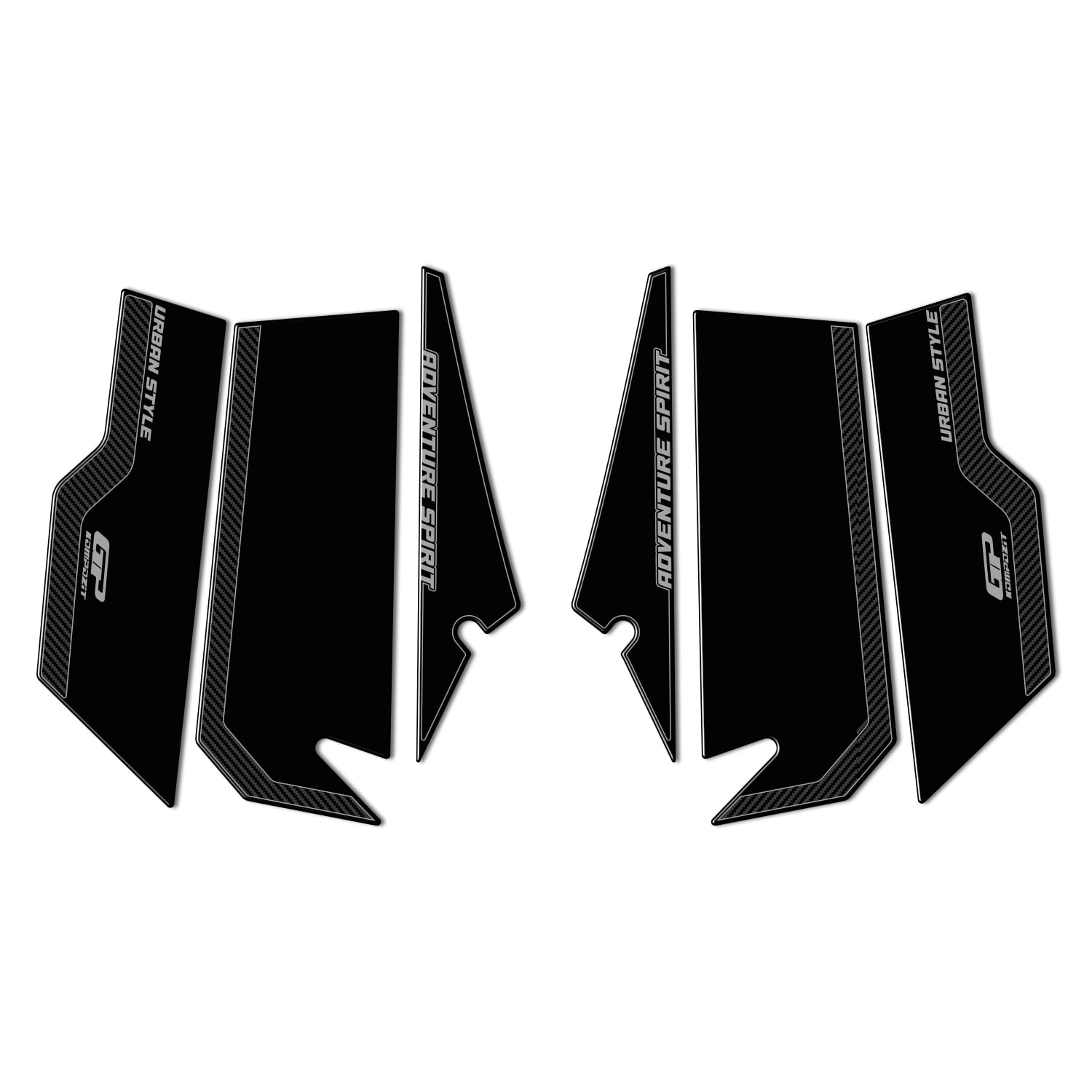 GP Kompozit Honda ADV 350 2023-2026 Uyumlu Yan Pad Karbon