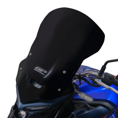 GP Kompozit Yamaha MT-25 2020-2025 Uyumlu Tur Camı Siyah