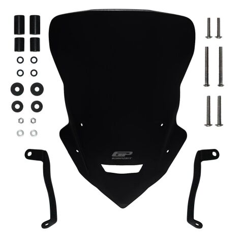 GP Kompozit Yamaha MT-25 2020-2026 Uyumlu Tur Camı Siyah