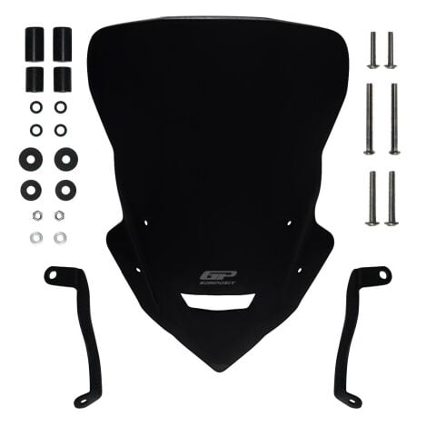 GP Kompozit Yamaha MT-25 2020-2026 Uyumlu Tur Camı Siyah