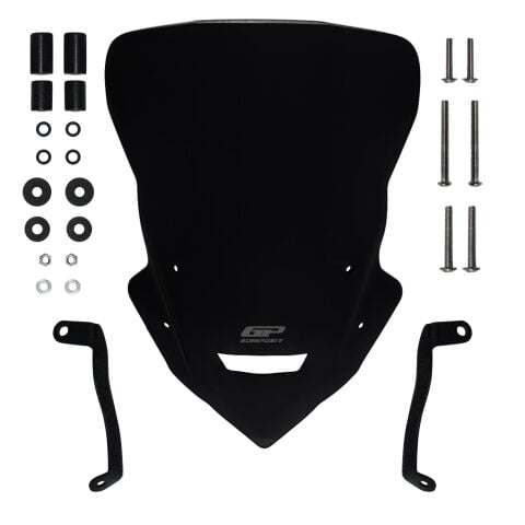 GP Kompozit Yamaha MT-25 2020-2026 Uyumlu Tur Camı Siyah