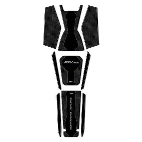 GP Kompozit Honda ADV 350 2023-2025 Uyumlu Tank Pad Seti Karbon