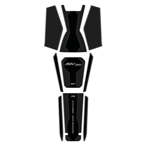 GP Kompozit Honda ADV 350 2023-2026 Uyumlu Tank Pad Seti Karbon