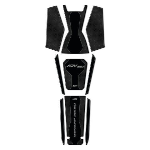 GP Kompozit Honda ADV 350 2023-2026 Uyumlu Tank Pad Seti Karbon