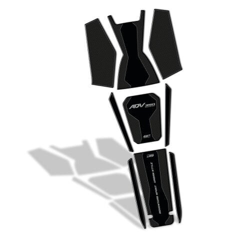 GP Kompozit Honda ADV 350 2023-2025 Uyumlu Tank Pad Seti Karbon