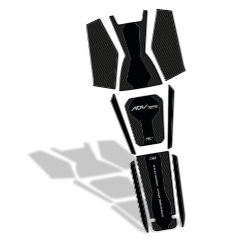 GP Kompozit Honda ADV 350 2023-2026 Uyumlu Tank Pad Seti Karbon