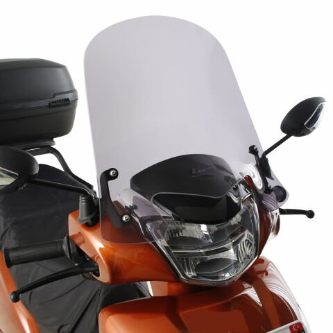 GP Kompozit TVS Jupiter 110/125 2023-2024 Uyumlu Ön Cam Siyah