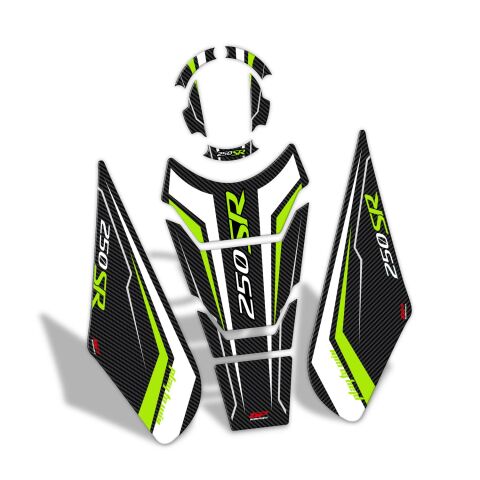 GP Kompozit CF Moto 250 SR 2020-2026 Uyumlu Tank Pad Seti Sarı