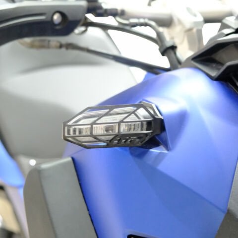 GP Kompozit Honda ADV 350 2023-2026 Uyumlu Sinyal Koruma Siyah