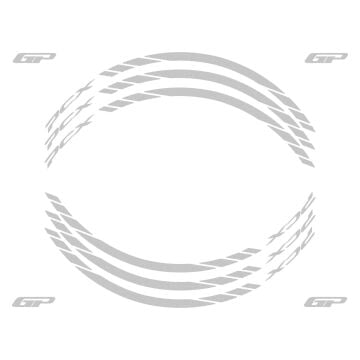 GP Kompozit Honda PCX 125 / 150 2014-2024 Uyumlu Jant Şeridi Reflektif Gri