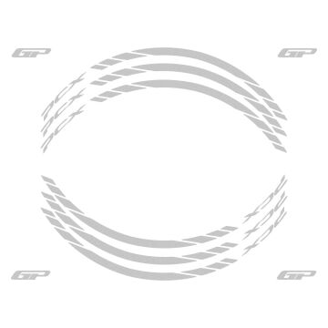 GP Kompozit Honda PCX 125 / 150 2014-2024 Uyumlu Jant Şeridi Reflektif Gri