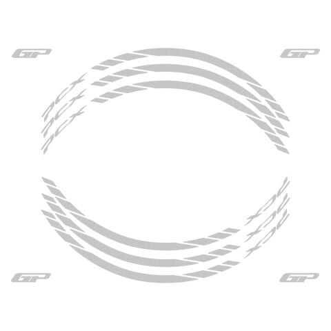 GP Kompozit Honda PCX 125 / 150 2014-2024 Uyumlu Jant Şeridi Reflektif Gri