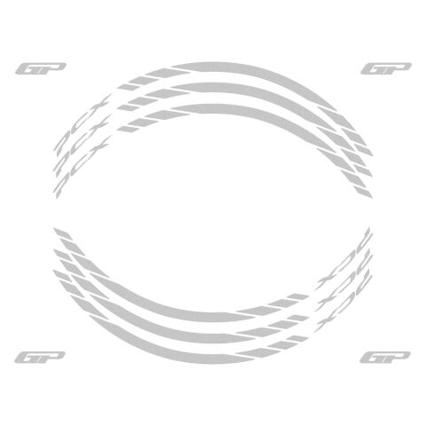 GP Kompozit Honda PCX 125 / 150 2014-2026 Uyumlu Jant Şeridi Reflektif Gri