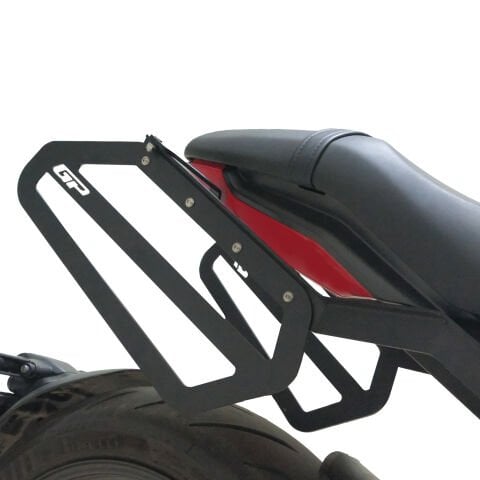 GP Kompozit Triumph Trident 660 2021-2023 Uyumlu Heybe Çanta Demiri Siyah