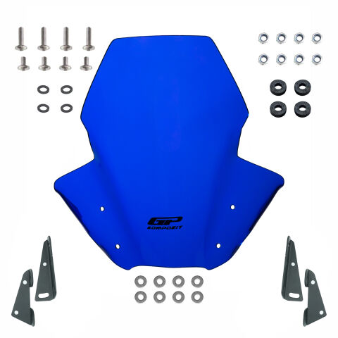 GP Kompozit Yamaha MT-07 2018-2020 Uyumlu Ön Cam Mavi