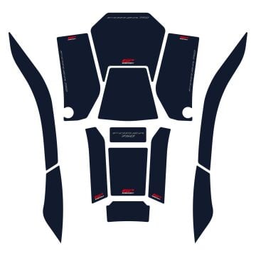 GP Kompozit Honda Forza 750 2021-2024 Uyumlu Tank Pad Seti Lacivert
