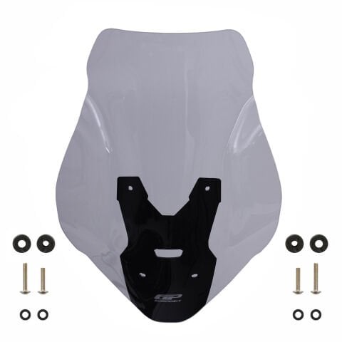 GP Kompozit Honda ADV 350 2023-2025 Uyumlu Baskılı Ön Cam Füme