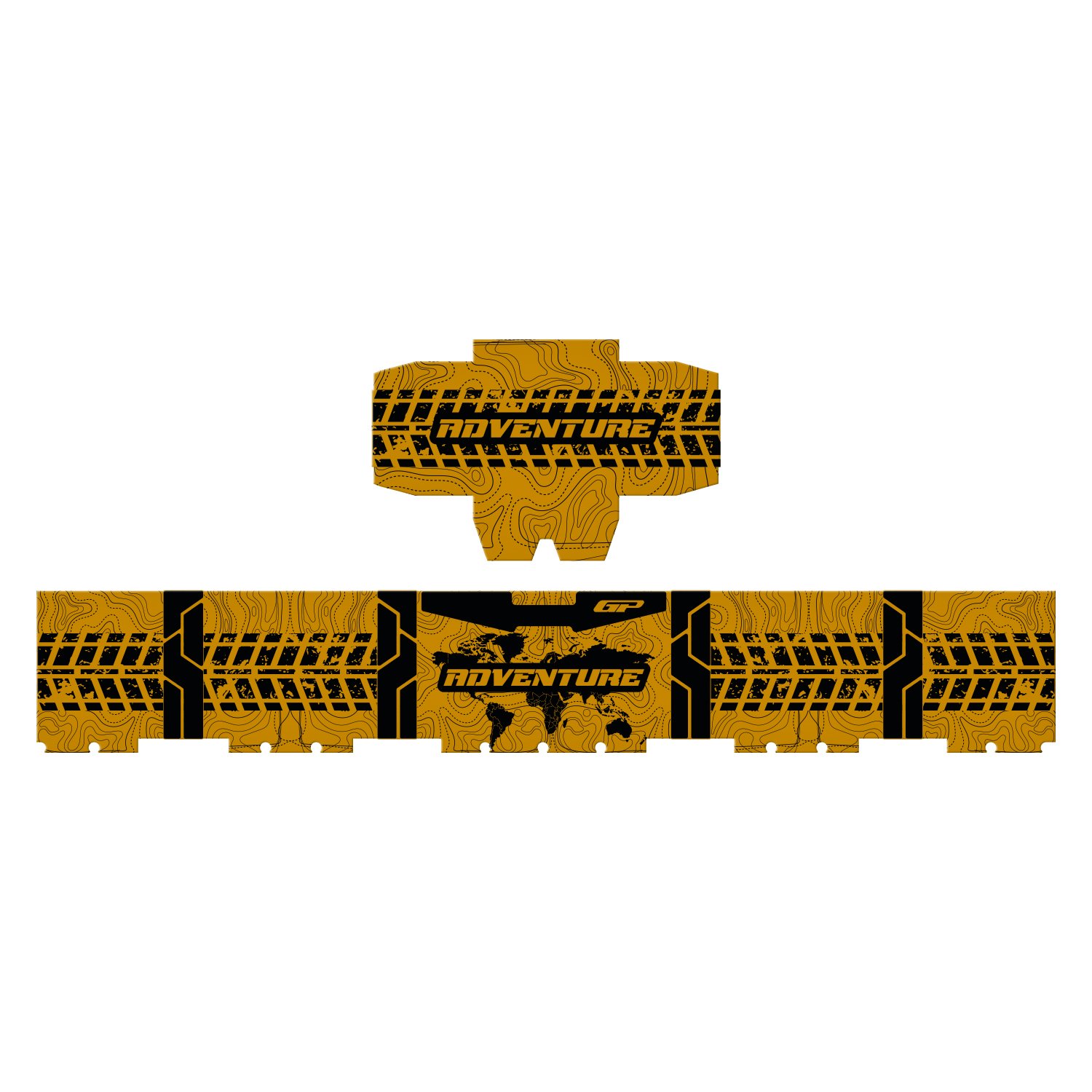 GP Kompozit DSN03 45 lt Alüminyum Motosiklet Çanta Uyumlu Sticker