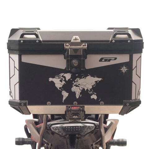 GP Kompozit DSN04 45 lt Alüminyum Motosiklet Çanta Uyumlu Sticker