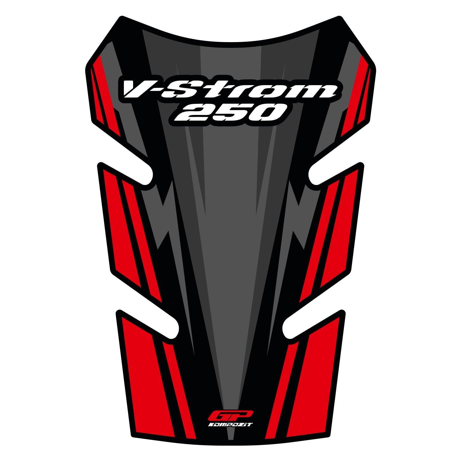 GP Kompozit Suzuki V-Strom 250 2017-2020 Uyumlu Tank Pad Kırmızı