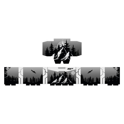 GP Kompozit DSN05 45 lt Alüminyum Motosiklet Çanta Uyumlu Sticker