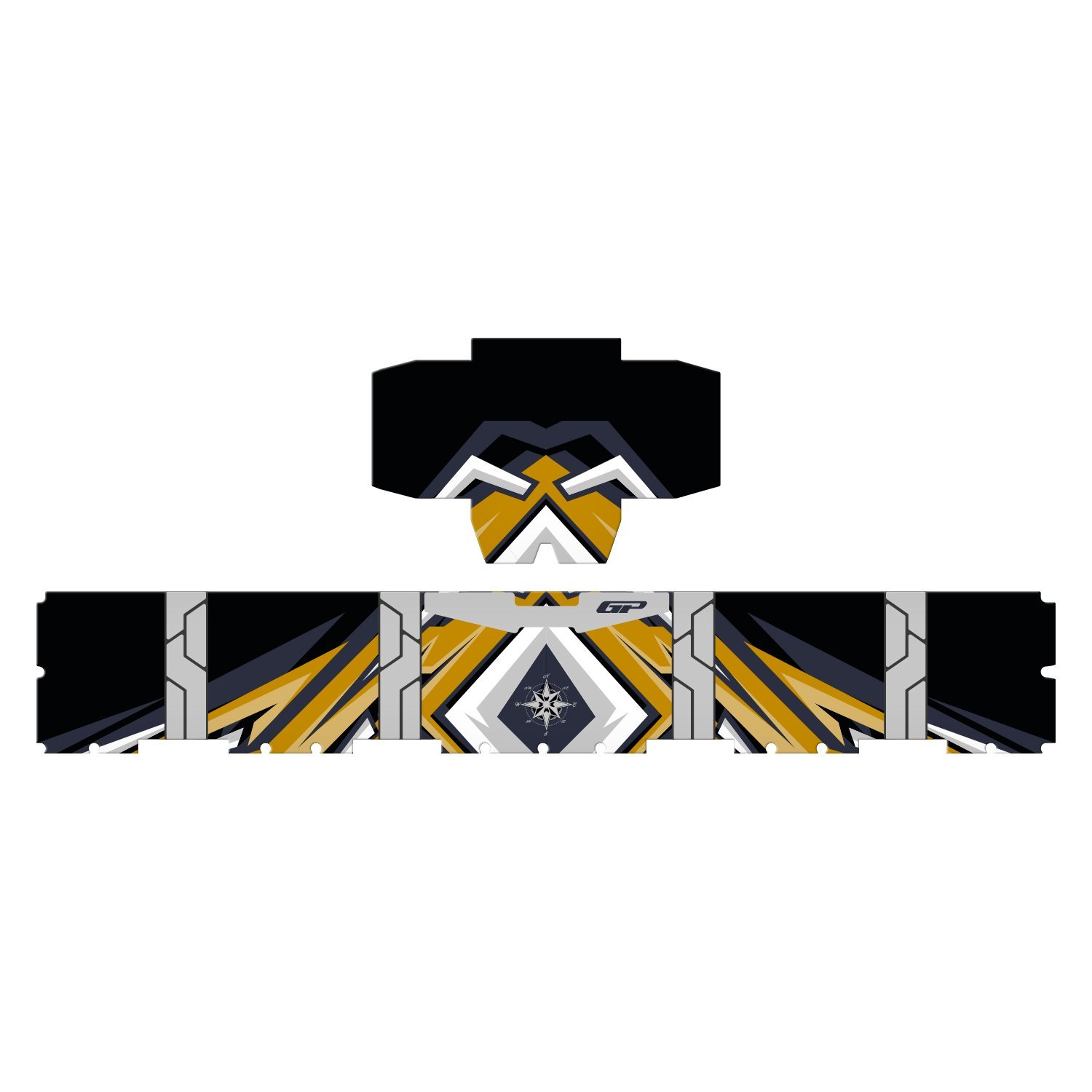 GP Kompozit DSN07 45 lt Alüminyum Motosiklet Çanta Uyumlu Sticker