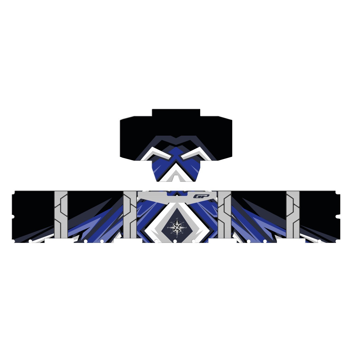 GP Kompozit DSN08 45 lt Alüminyum Motosiklet Çanta Uyumlu Sticker