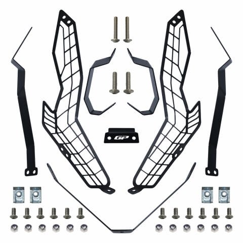 GP Kompozit Honda ADV 350 2023-2026 Uyumlu Far Koruma Siyah