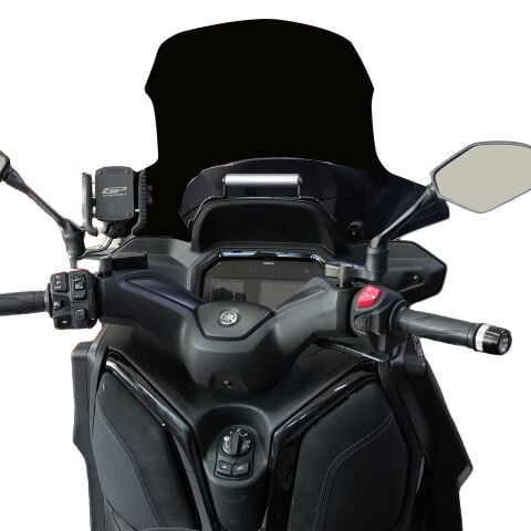 GP Kompozit Yamaha XMAX 250 Tech Max 2024-2026 Uyumlu Telefon / Navigasyon Tutucu Siyah