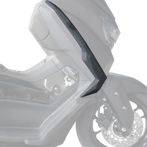 GP Kompozit Yamaha NMAX 125 / 155 2025-2026 Uyumlu Üst Bacak Koruma Siyah
