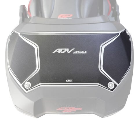 GP Kompozit Honda ADV 350 2023-2026 Uyumlu Damlasız Çanta Üstü Sticker Siyah-Mavi