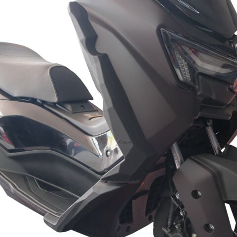 GP Kompozit Yamaha NMAX 125 / 155 2025-2026 Uyumlu Üst/Alt Bacak ve Grenaj Koruma Seti Siyah