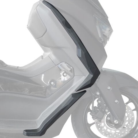 GP Kompozit Yamaha NMAX 125 / 155 2025 Uyumlu Üst/Alt Bacak ve Grenaj Koruma Seti Siyah