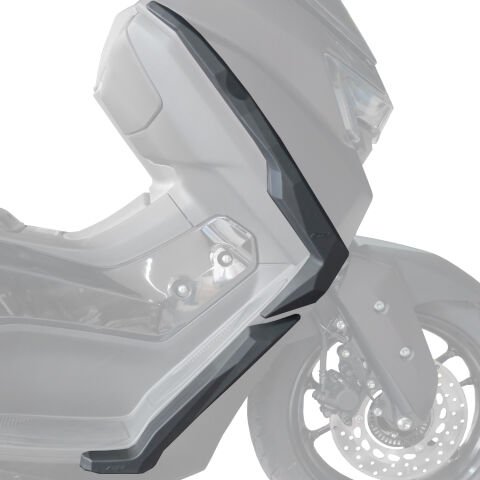 GP Kompozit Yamaha NMAX 125 / 155 2025 Uyumlu Üst/Alt Bacak ve Grenaj Koruma Seti Siyah