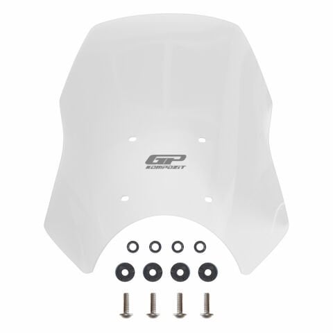 GP Kompozit Royal Enfield Himalayan 2024 Uyumlu Ön Cam Şeffaf