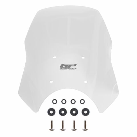 GP Kompozit Royal Enfield Himalayan 2024 Uyumlu Ön Cam Şeffaf