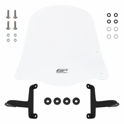 GP Kompozit Scooter Universal 2020 Uyumlu Ön Cam Şeffaf