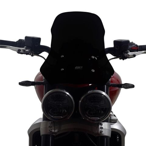 GP Kompozit Triumph Rocket 3 R / GT 2023-2024 Uyumlu Ön Cam Siyah